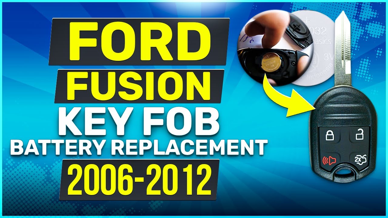 How to Replace the Battery in a Ford Fusion Key Fob (2006-2012)