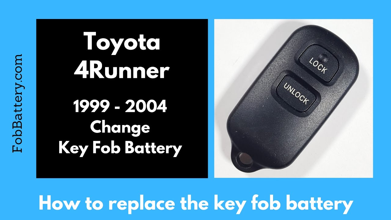 How to Replace the Battery in a Toyota 4Runner Key Fob (1999 - 2004)