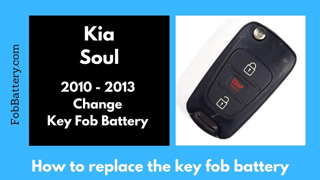 Kia Soul Key Fob Battery Replacement (2010 – 2013)
