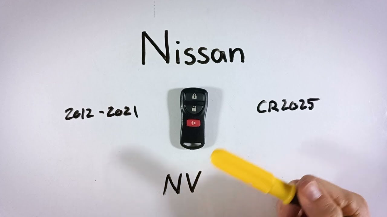 How to Replace the Battery in a Nissan NV Key Fob (2012 - 2021)