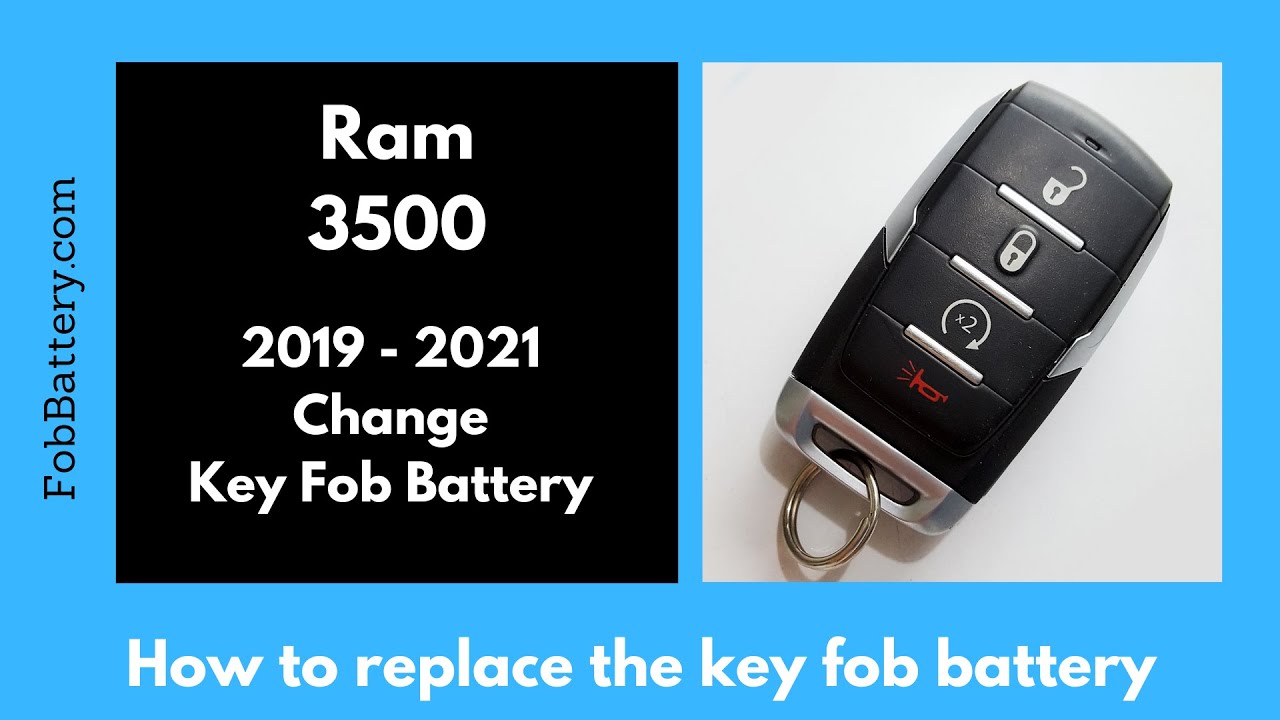 How to Replace the Battery in a Ram 3500 Key Fob (2019 – 2021)