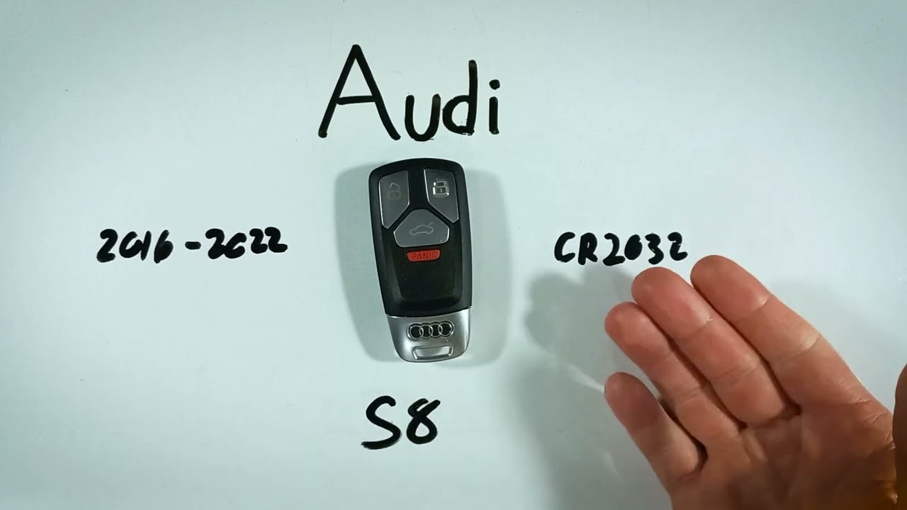 Audi S8 Key Fob Battery Replacement (2016 - 2022)