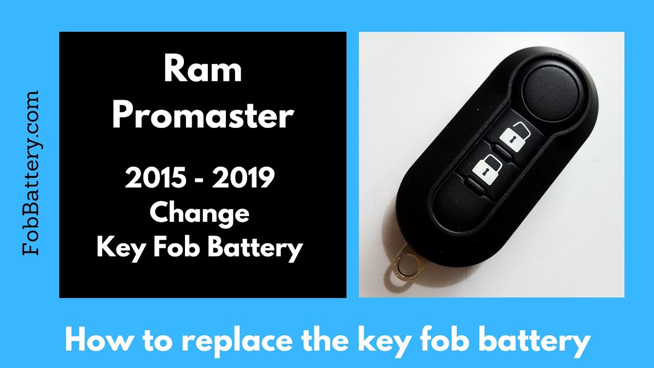 How to Replace the Battery in a Ram Promaster Key Fob (2015 – 2019)