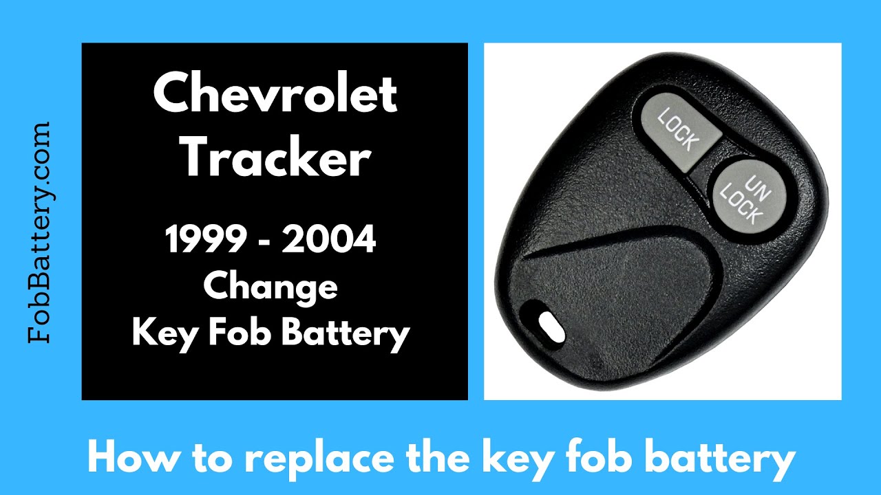Chevrolet Tracker Key Fob Battery Replacement (1999 - 2004)