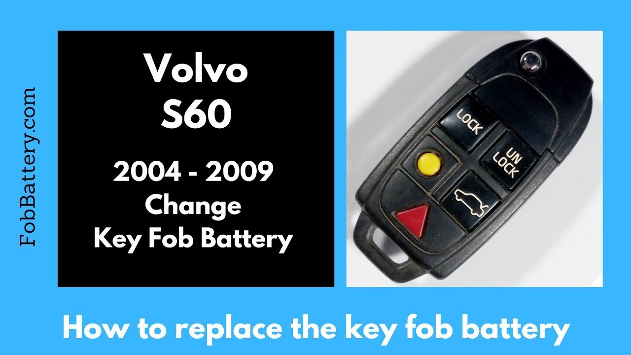 How to Replace the Battery in a Volvo S60 Key Fob (2004-2009)