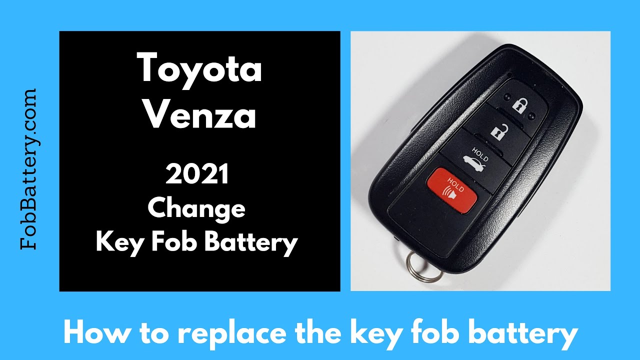 Toyota Venza Key Fob Battery Replacement Guide