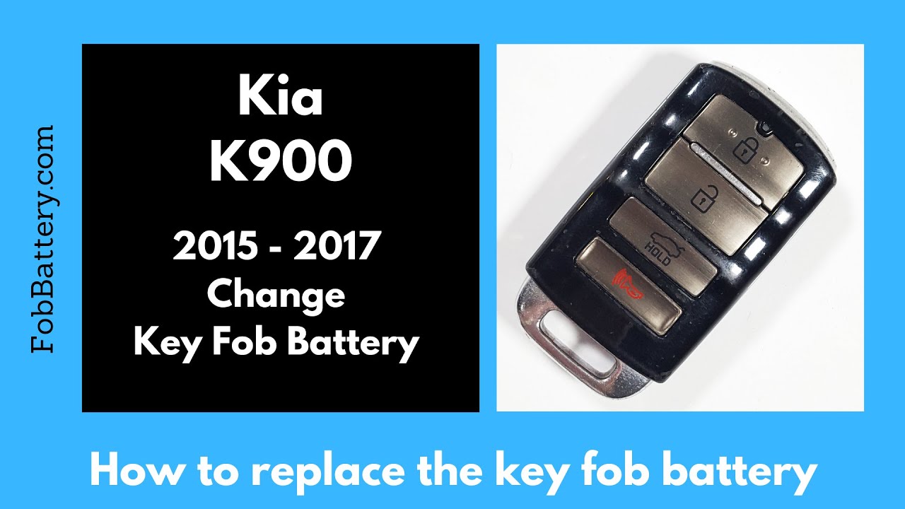 Kia K900 Key Fob Battery Replacement (2015 – 2017)