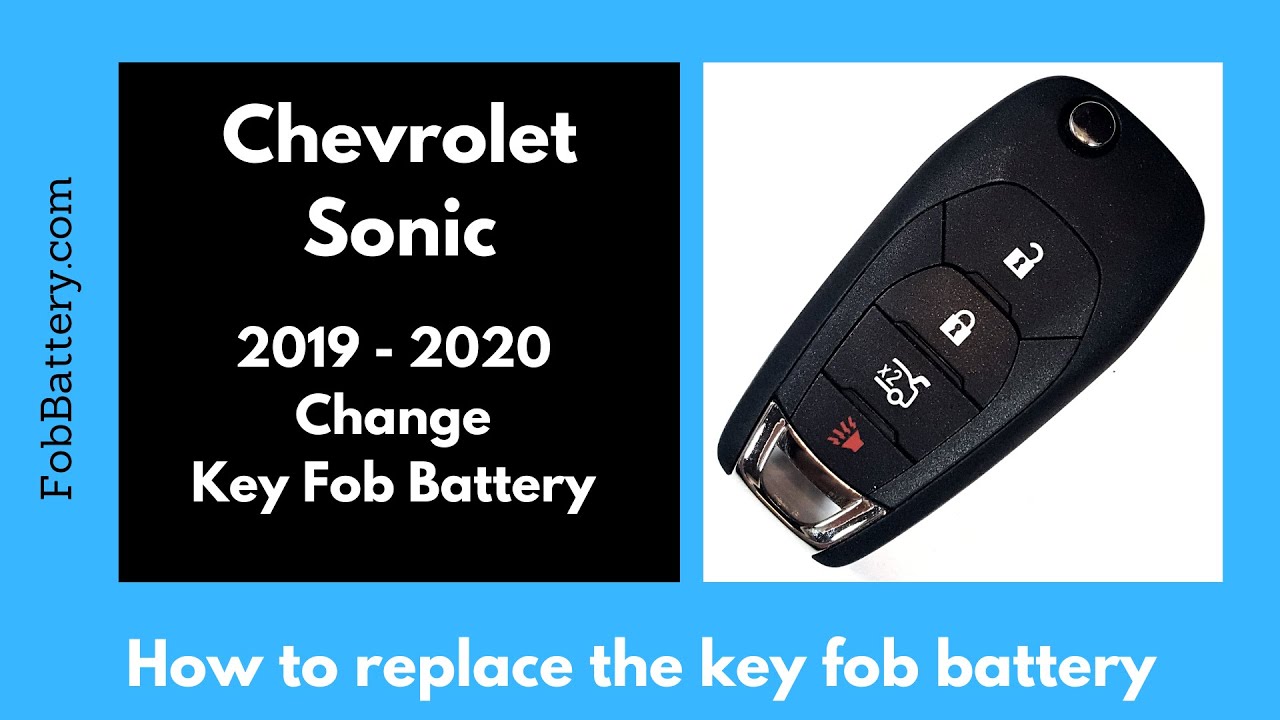 Chevrolet Sonic Key Fob Battery Replacement Guide (2019 - 2020)