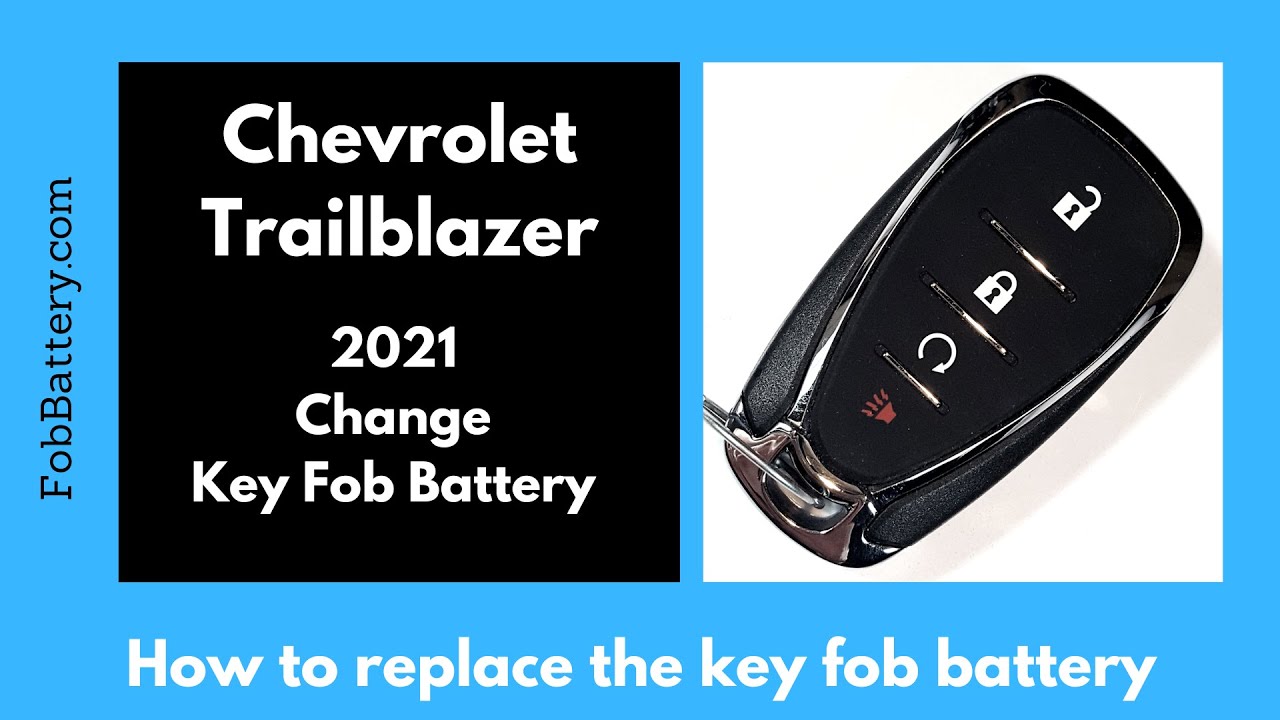 How to Replace the Battery in a Chevrolet Trailblazer Key Fob (2021)