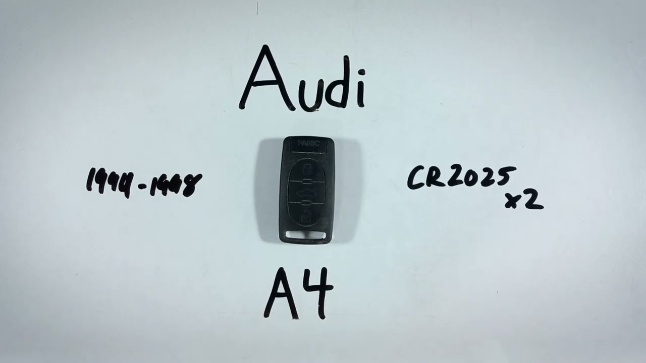 How to Replace the Battery in Your Audi A4 Key Fob (1994 - 1998)
