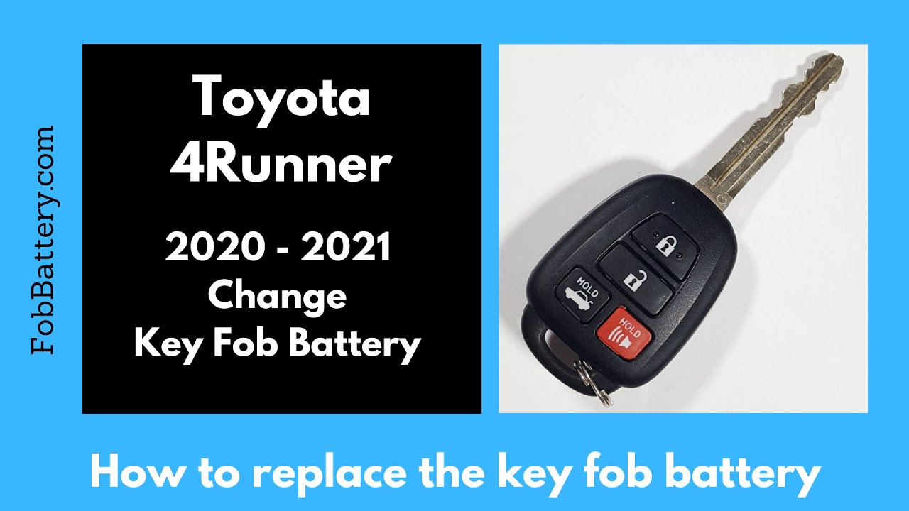 How to Replace the Battery in a Toyota 4Runner Key Fob (2020 – 2021)