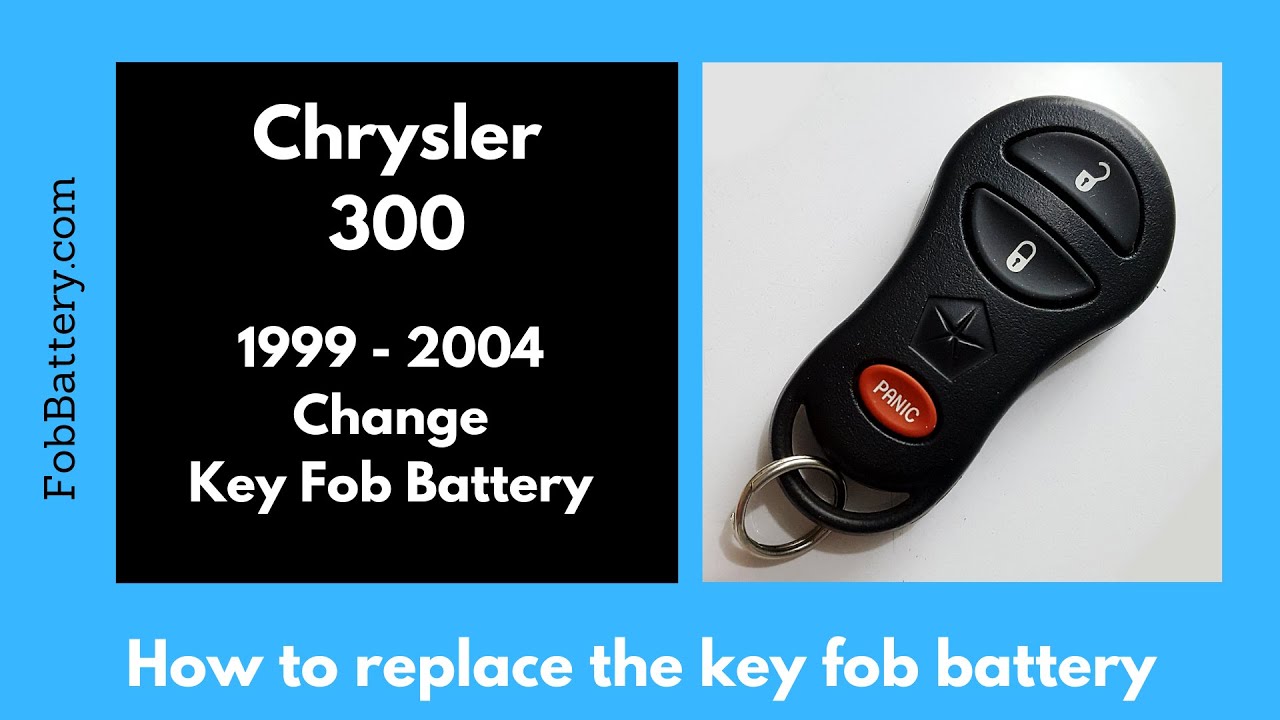 How to Replace the Battery in a Chrysler 300 Key Fob (1999 – 2004)
