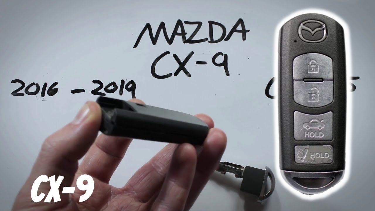 Mazda CX-9 Smart Key Fob Battery Replacement Guide (2016-2019)