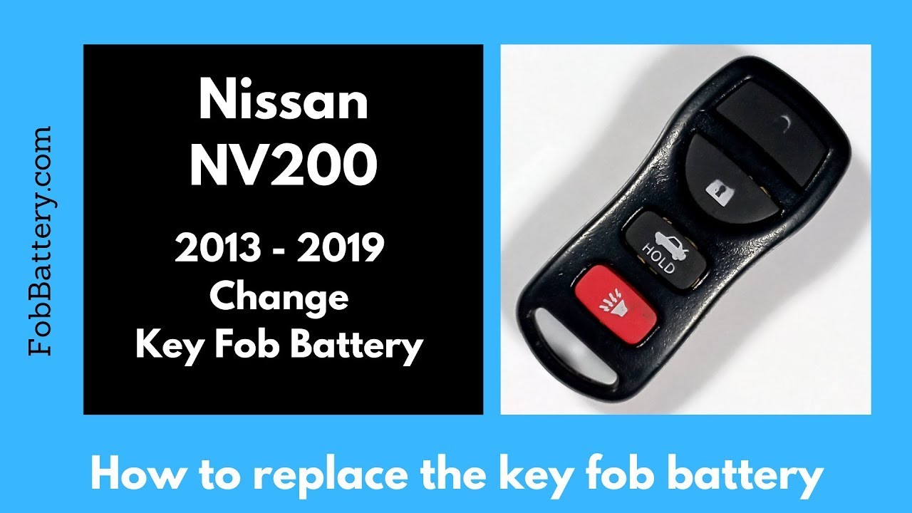 How to Replace the Nissan NV200 Key Fob Battery (2013 - 2019)