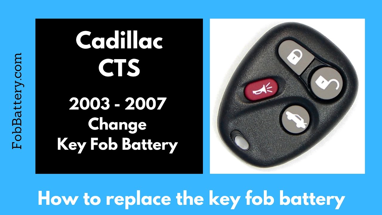 Cadillac CTS Key Fob Battery Replacement Guide