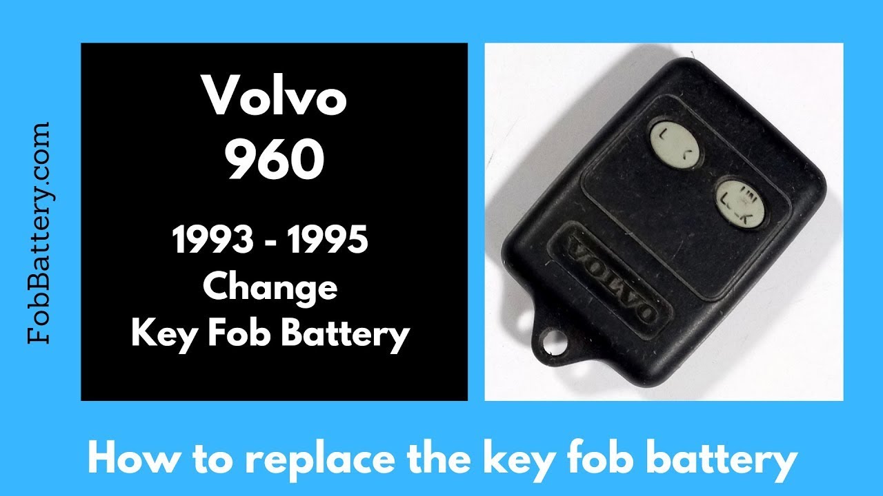 How to Replace the Battery in Your Volvo 960 Key Fob (1993 - 1995)