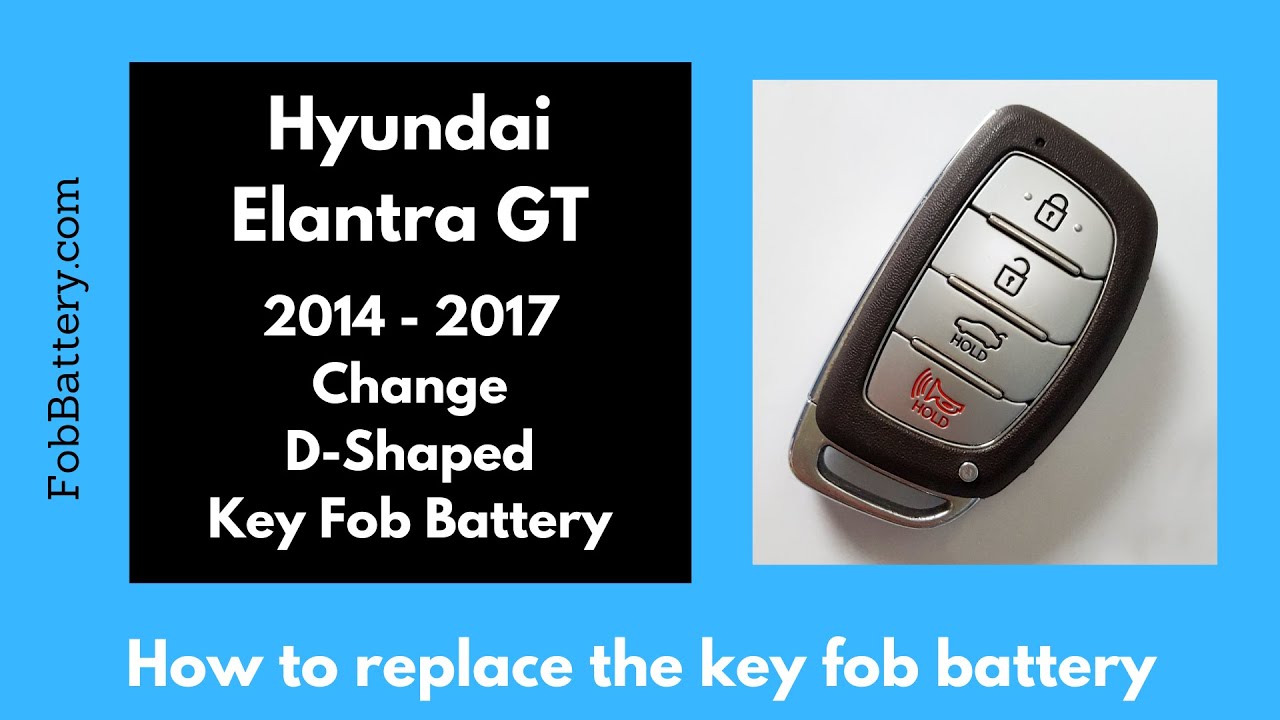 How to Replace the Battery in a Hyundai Elantra GT Key Fob (2014-2017)