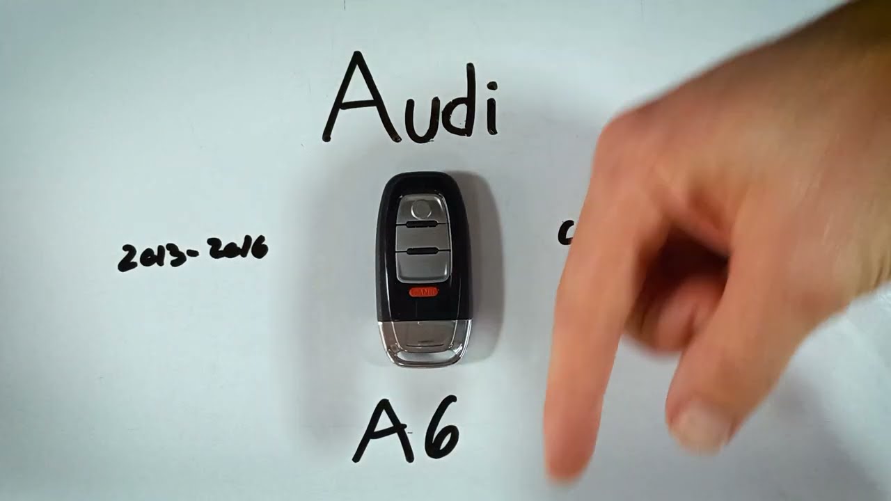 Audi A6 Key Fob Battery Replacement (2013 - 2016)
