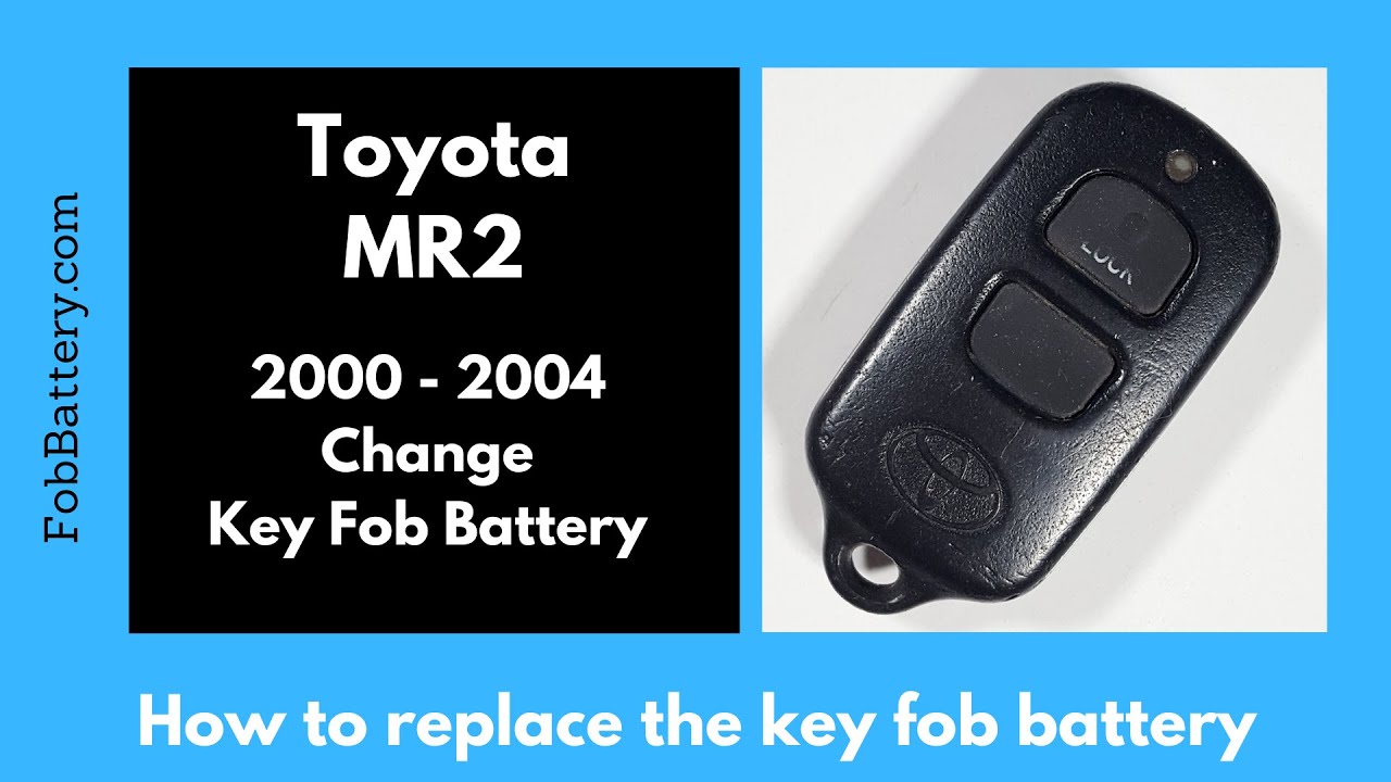 Toyota MR2 Key Fob Battery Replacement (2000 – 2004)