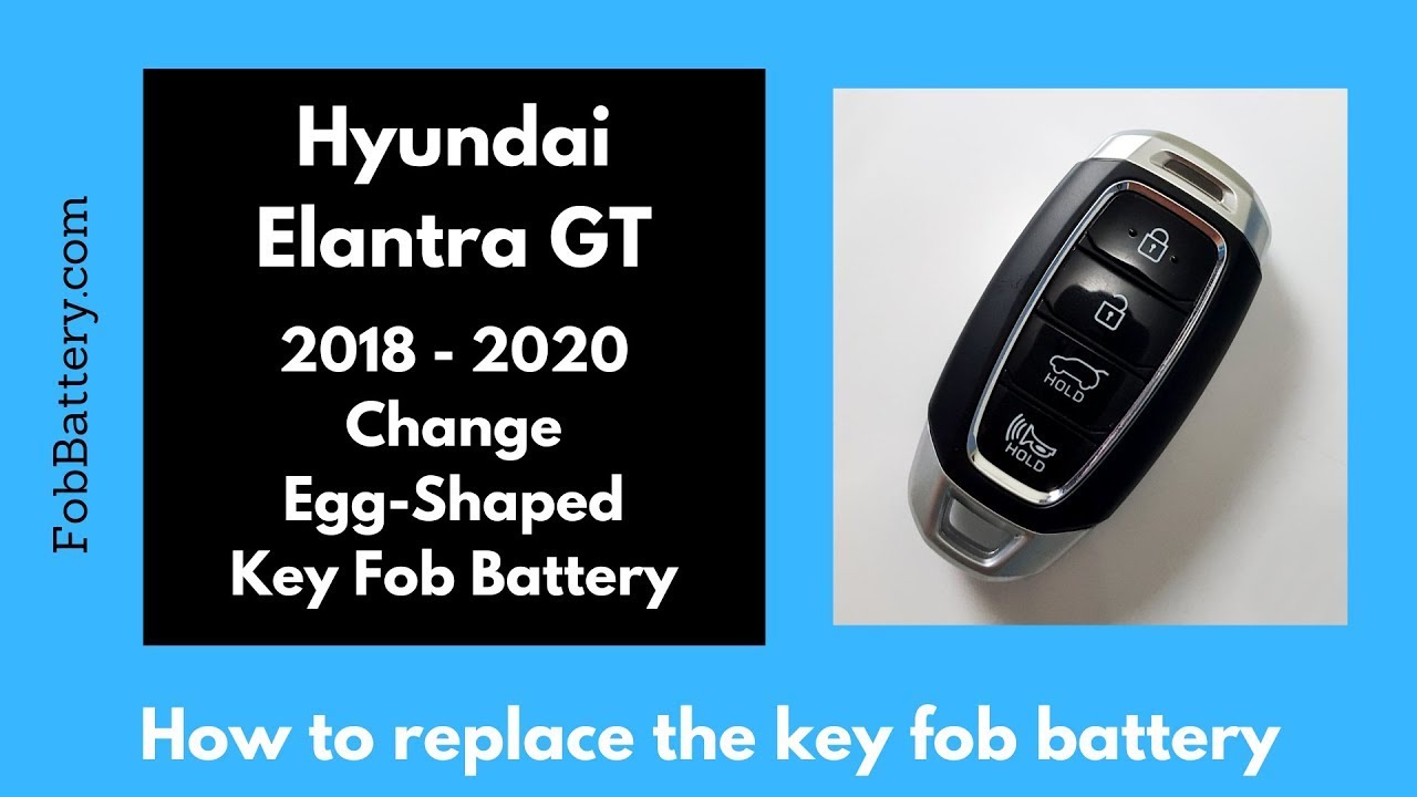 How to Replace the Battery in a Hyundai Elantra GT Key Fob (2018-2020)