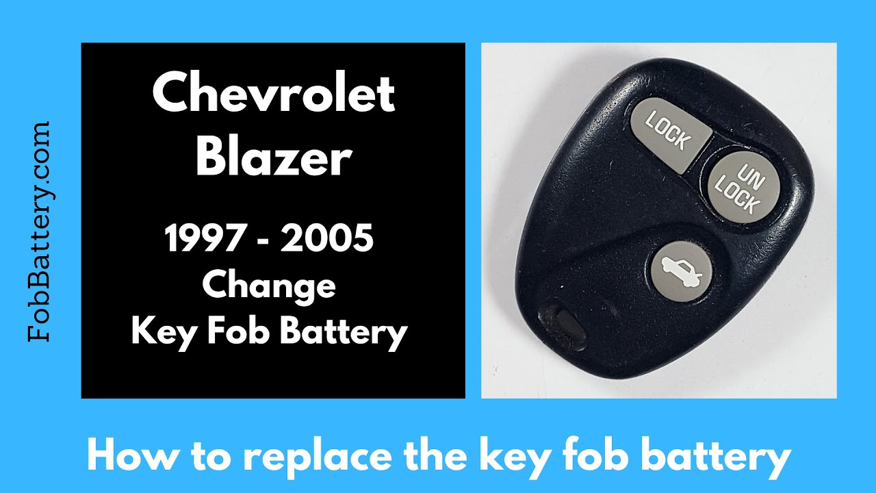 How to Replace the Battery in Your Chevrolet Blazer Key Fob (1997 - 2005)