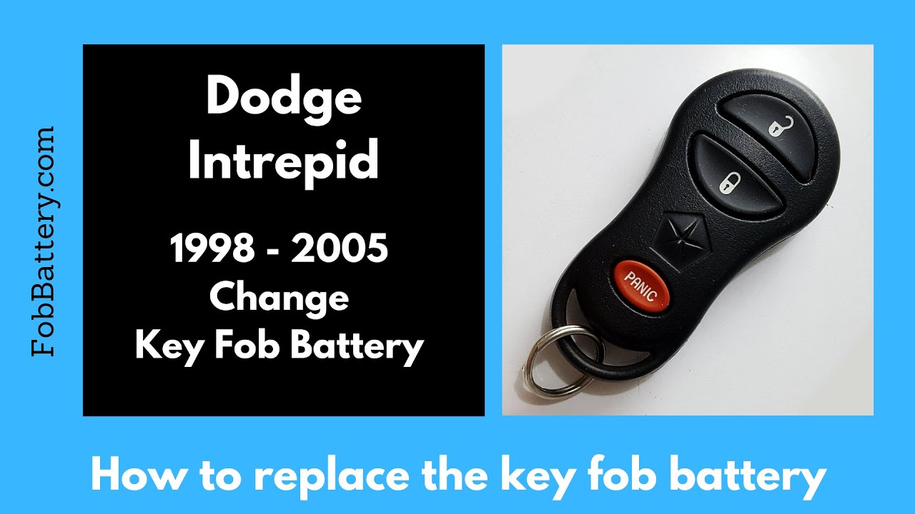 Dodge Intrepid Key Fob Battery Replacement (1998 – 2005)