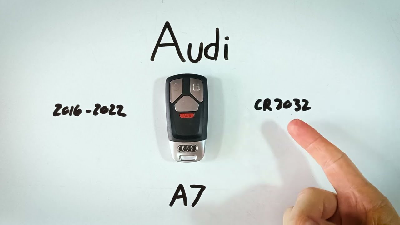 Audi A7 Key Fob Battery Replacement (2016 – 2022)