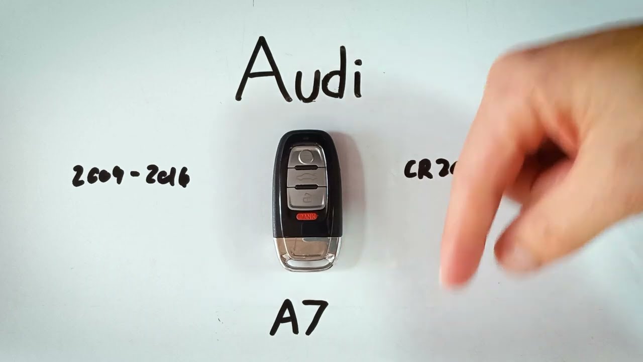 Audi A7 Key Fob Battery Replacement (2009 - 2016)