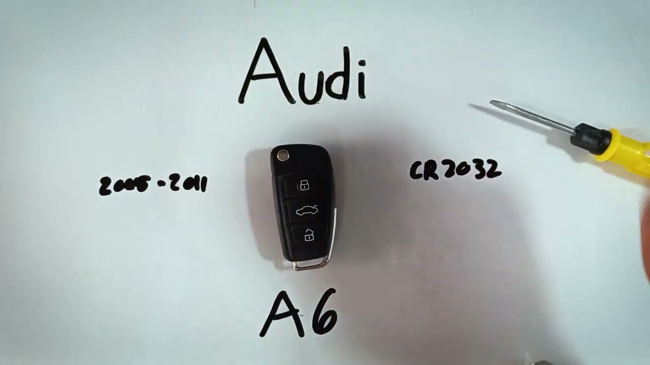 Audi A6 Key Fob Battery Replacement (2008 – 2011)