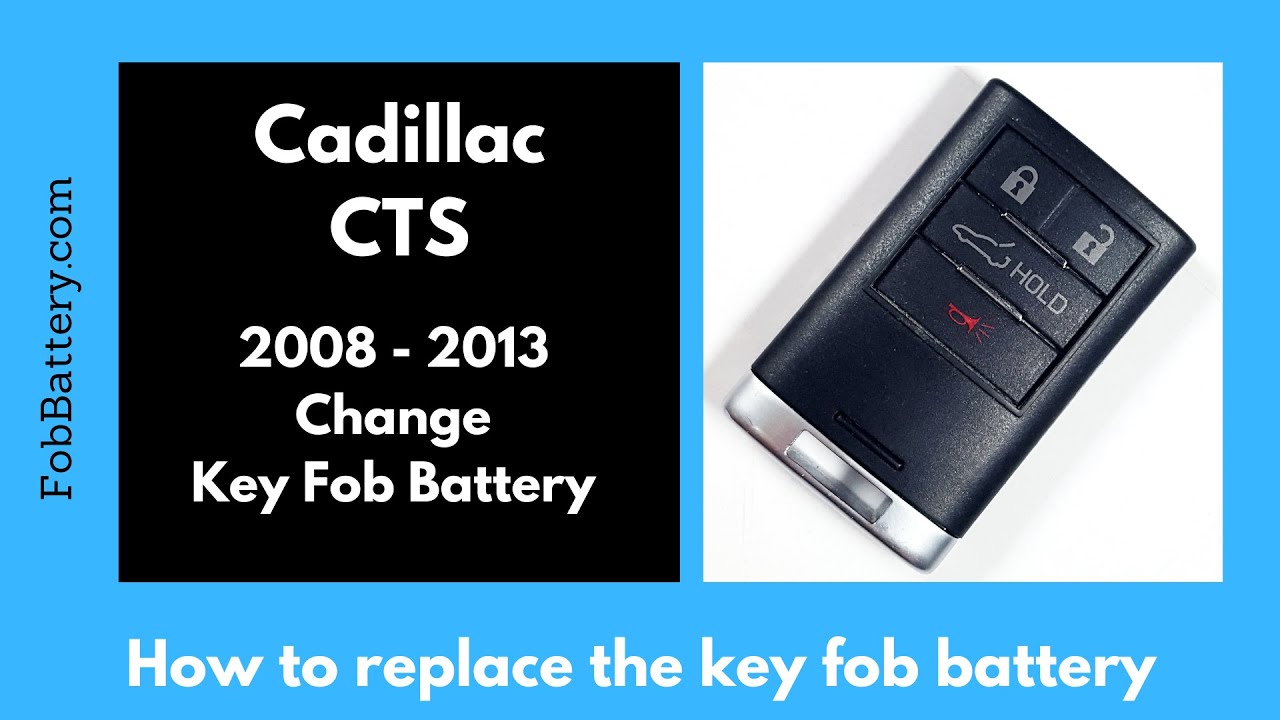 How to Replace the Battery in a Cadillac CTS Key Fob (2008 - 2013)