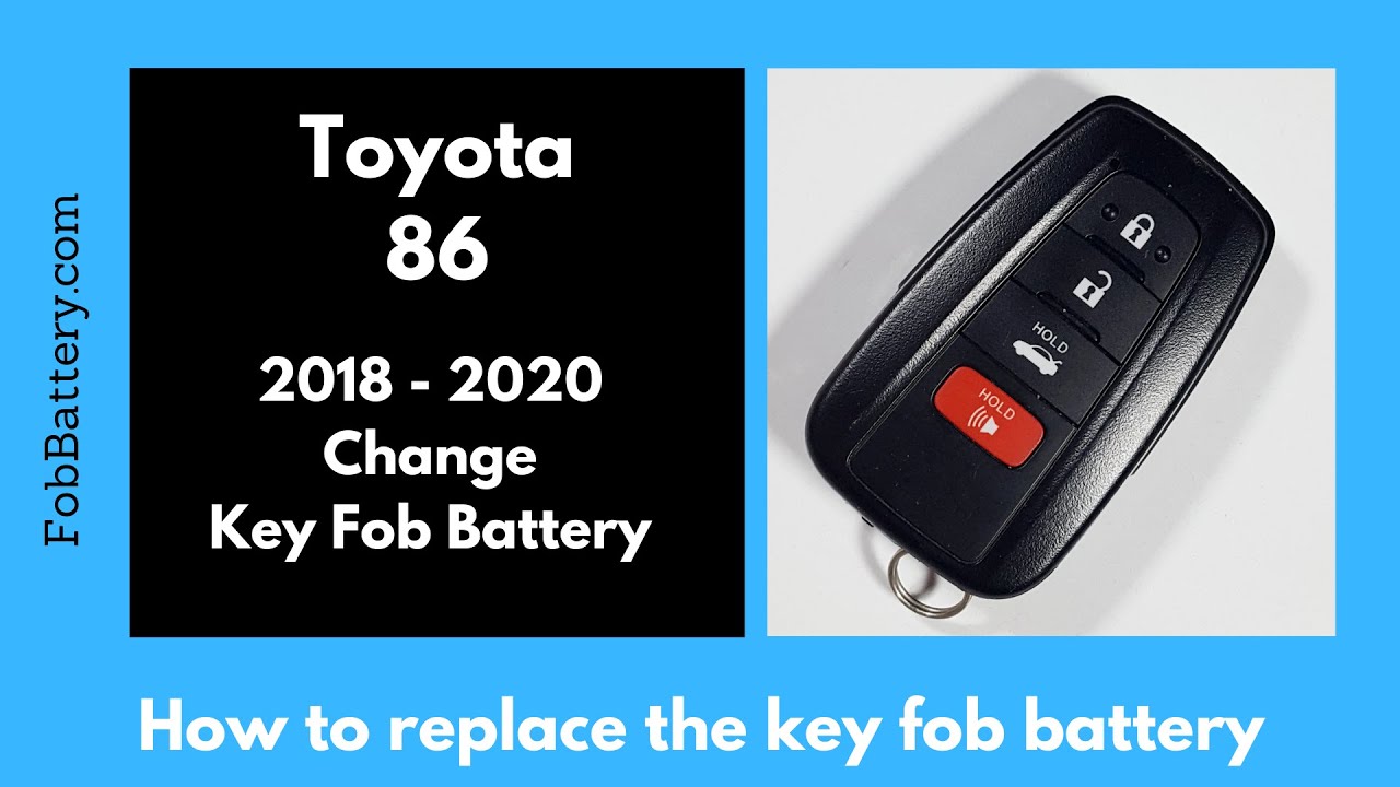 Toyota 86 Key Fob Battery Replacement Guide (2018-2021)