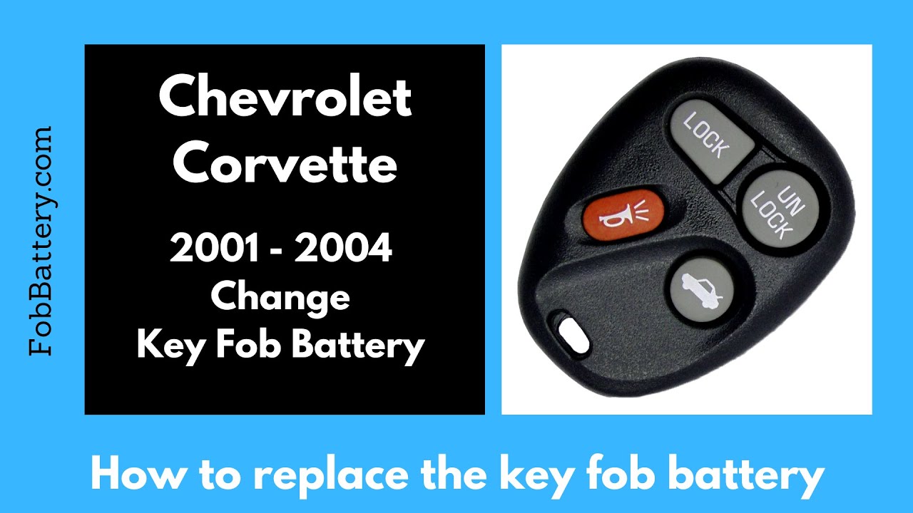 Chevrolet Corvette Key Fob Battery Replacement Guide (2001 - 2004)