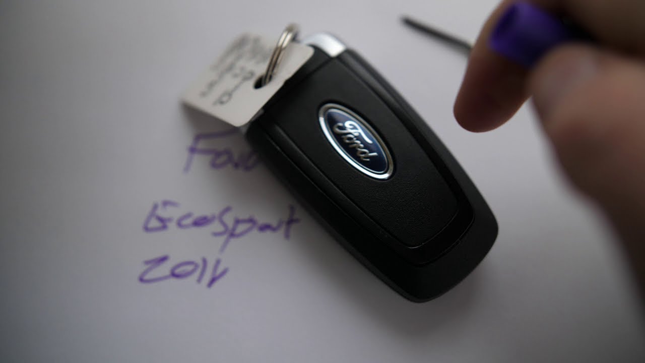 How to Replace the Ford EcoSport Key Fob Battery