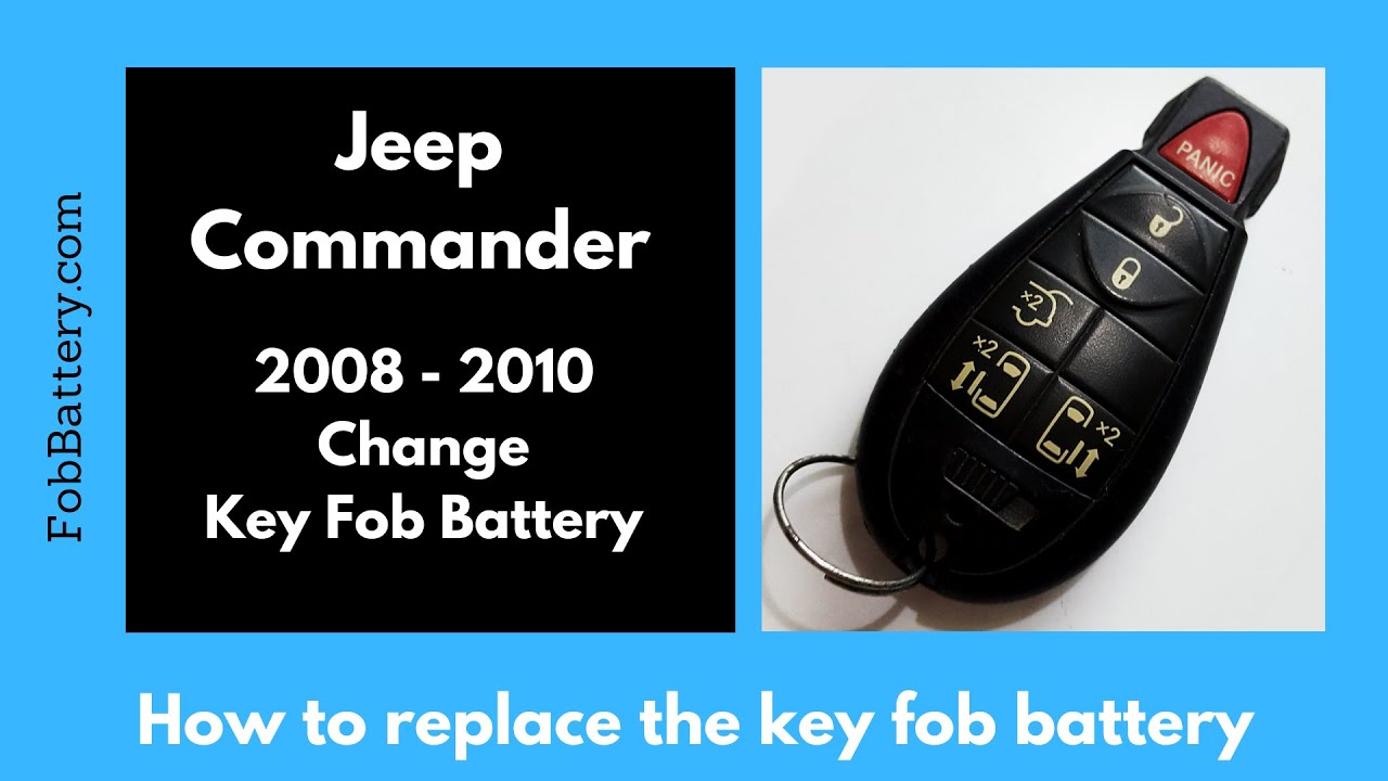 Jeep Commander Key Fob Battery Replacement (2008 – 2010)