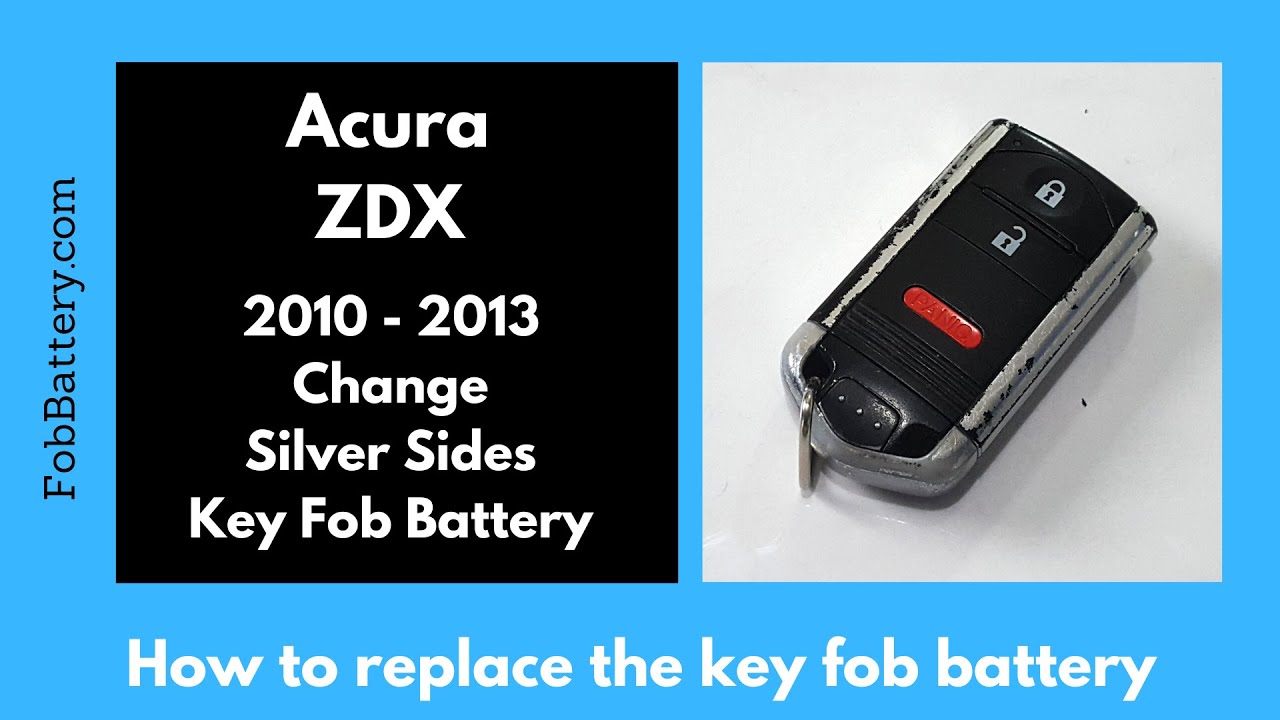 How to Replace the Battery in an Acura ZDX Key Fob (2010-2013)