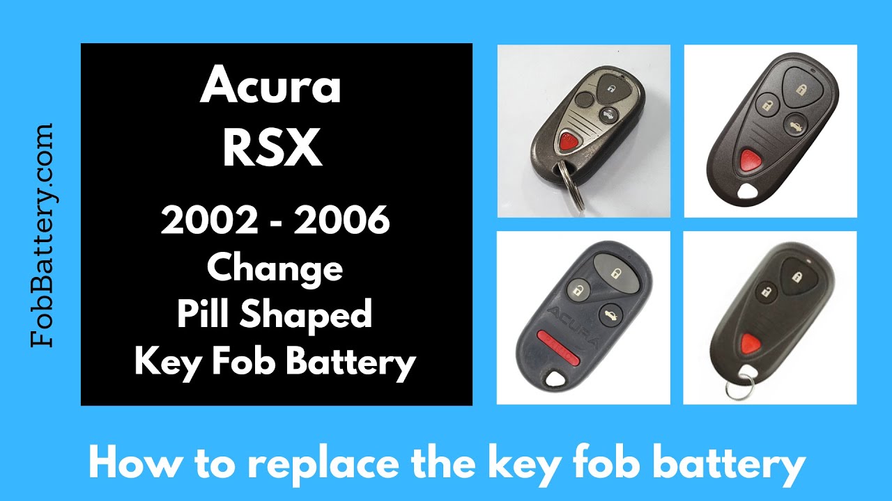 How to Replace the Battery in an Acura RSX Key Fob (2002-2006)
