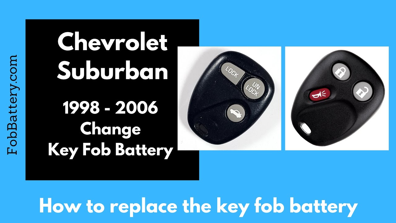 How to Replace the Battery in a Chevrolet Suburban Key Fob (1997 – 2006)