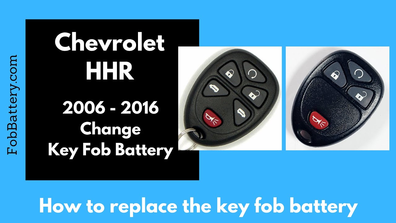 Chevrolet HHR Key Fob Battery Replacement Guide (2006 - 2011)