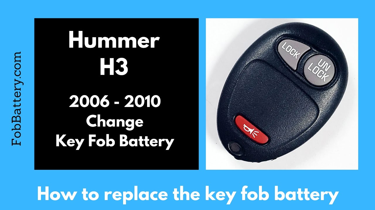 How to Replace the Battery in Your Hummer H3 Key Fob (2006-2010)