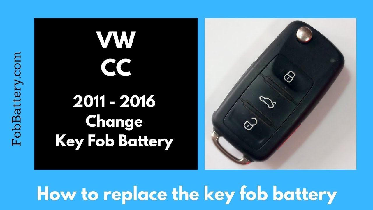 How to Replace the Battery in Your Volkswagen CC Key Fob (2011-2016)