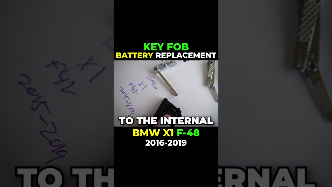 How to Replace the Battery on a BMW X1 F48 Key Fob