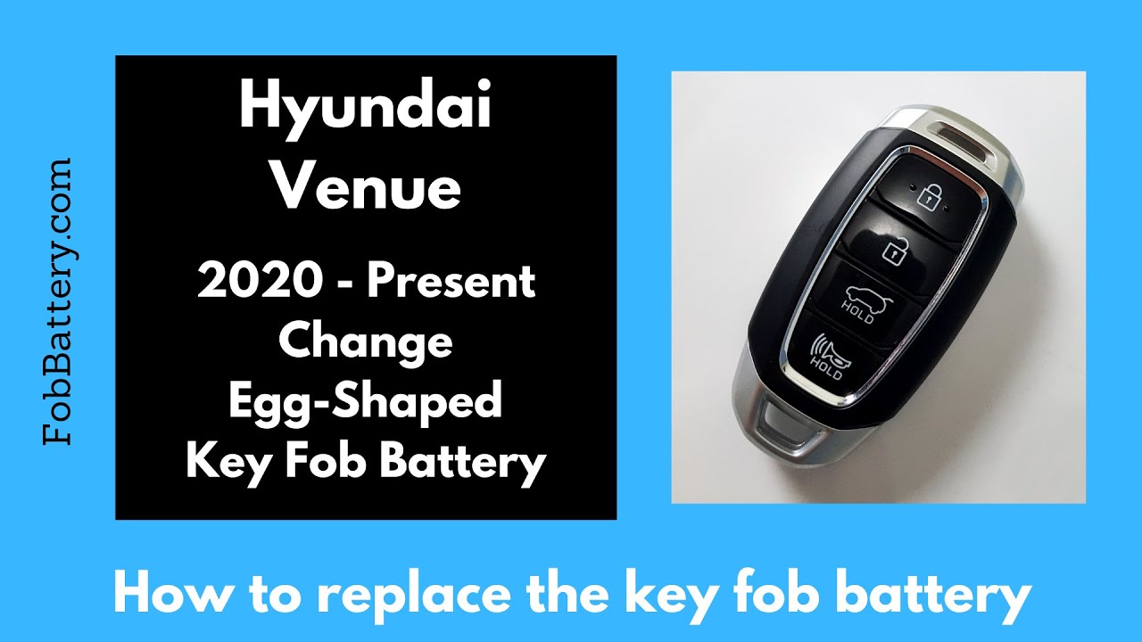 How to Replace the Battery in a Hyundai Venue Key Fob