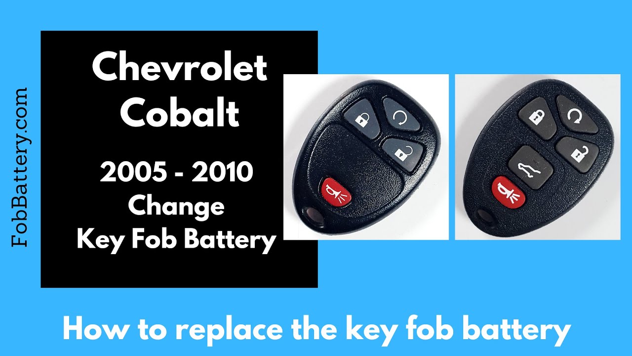 Chevrolet Cobalt Key Fob Battery Replacement (2005 - 2010)