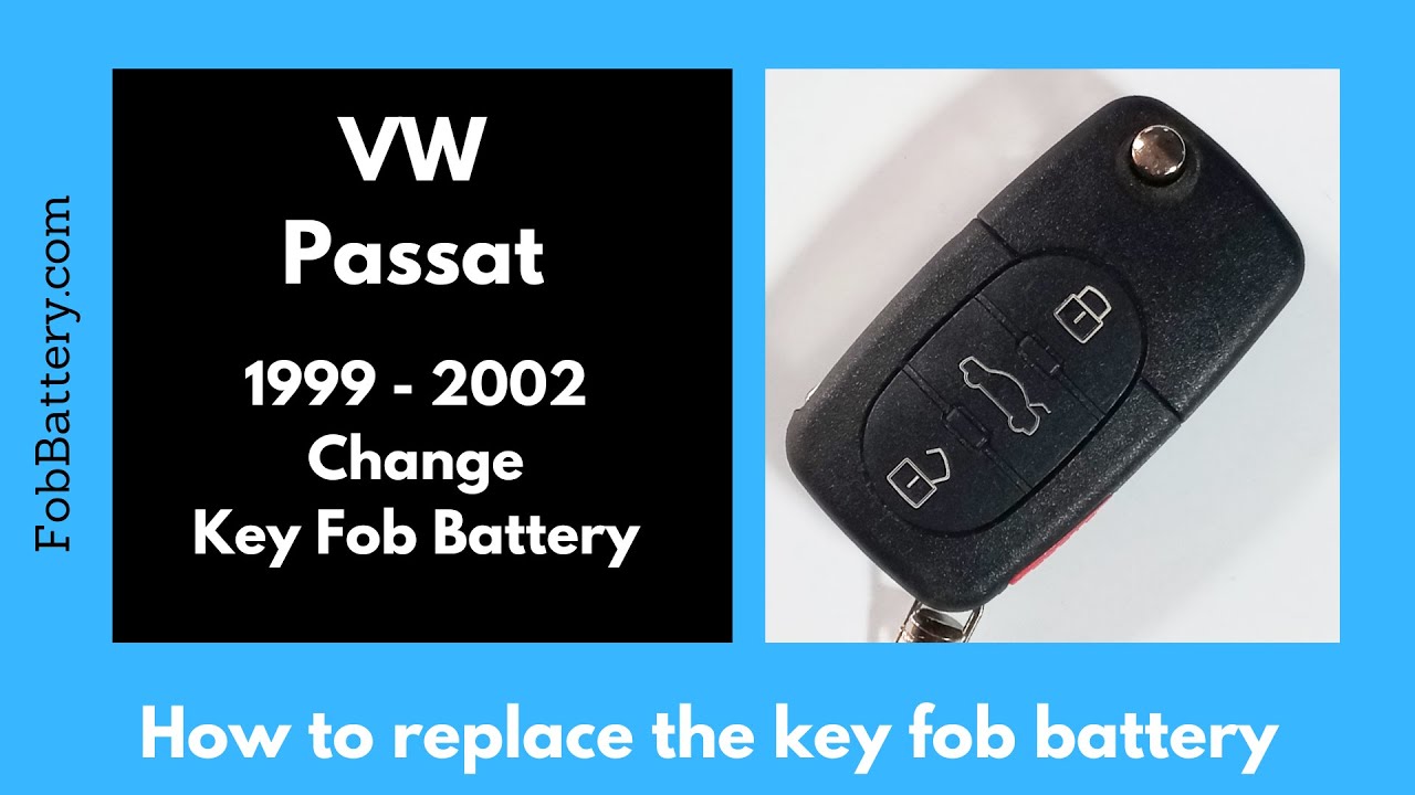 How to Replace the Battery in Your Volkswagen Passat Key Fob (1999 - 2002)