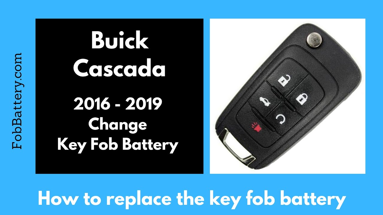 How to Replace the Battery in a Buick Cascada Key Fob (2016 – 2019)