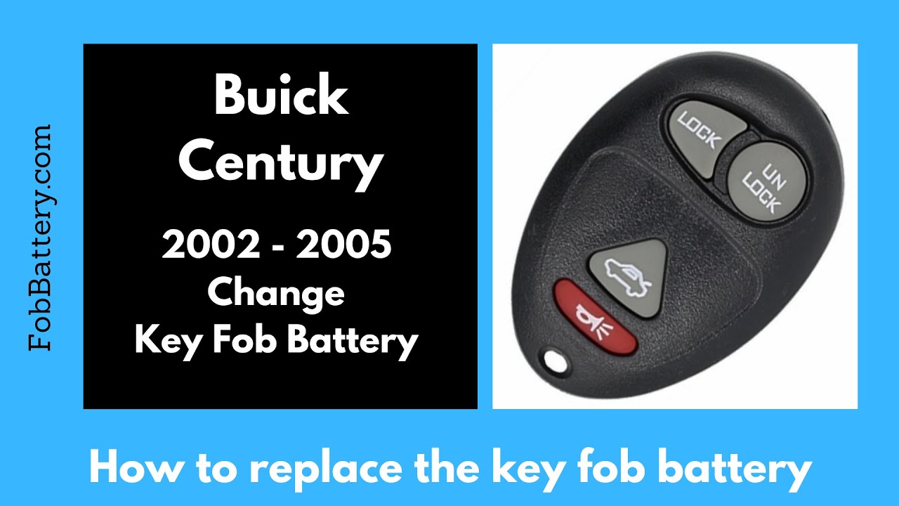 How to Replace the Battery in a Buick Century Key Fob (2002 – 2005)
