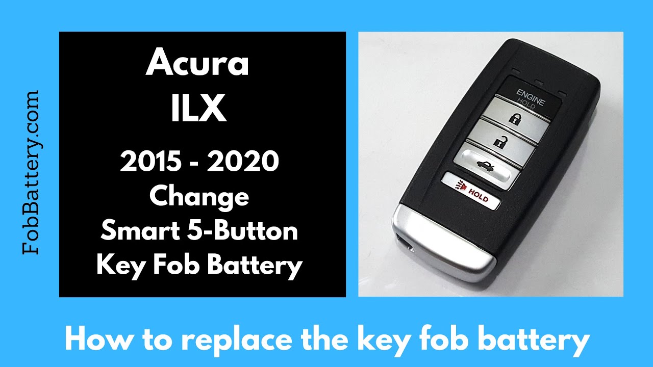 How to Replace the Battery in an Acura ILX Key Fob (2015-2020)