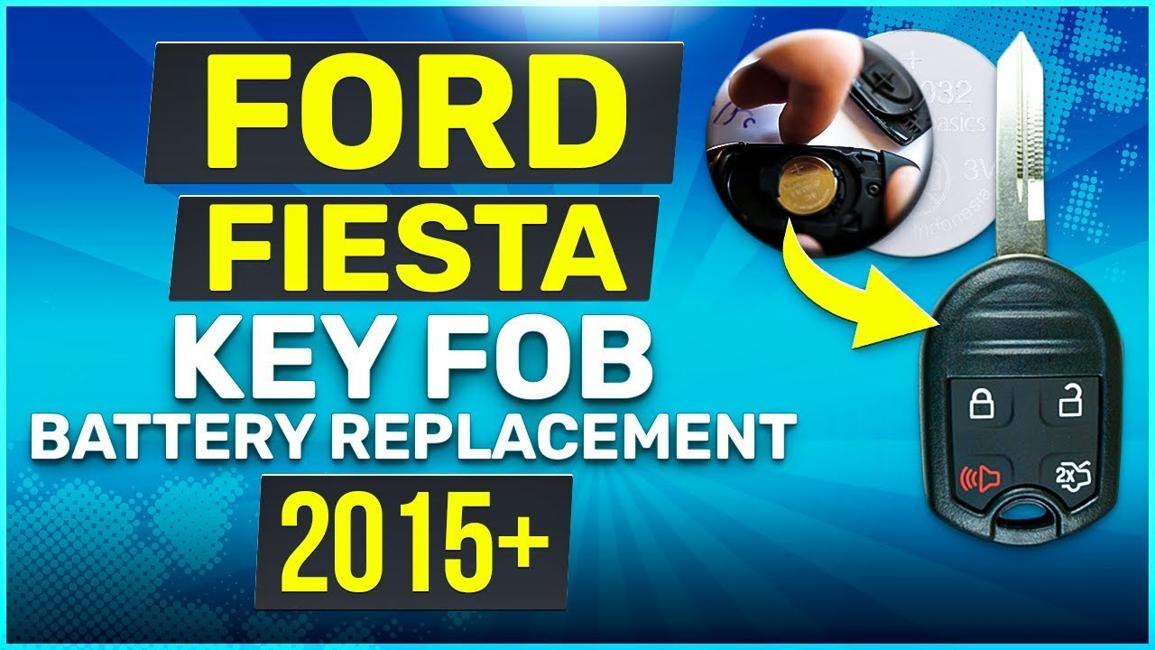 How to Replace the Battery in a Ford Fiesta Remote Key Fob (2015-2019)