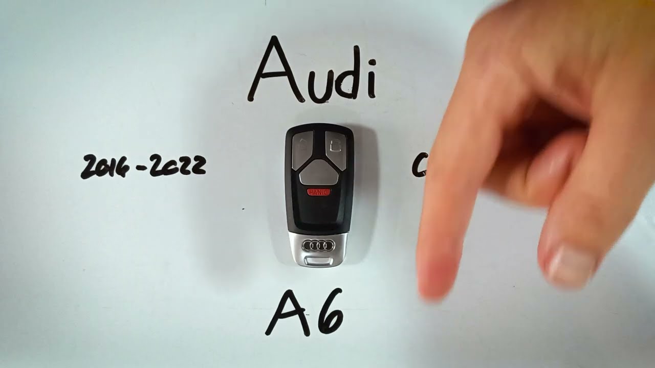 Audi A6 Key Fob Battery Replacement Guide (2016 - 2022)
