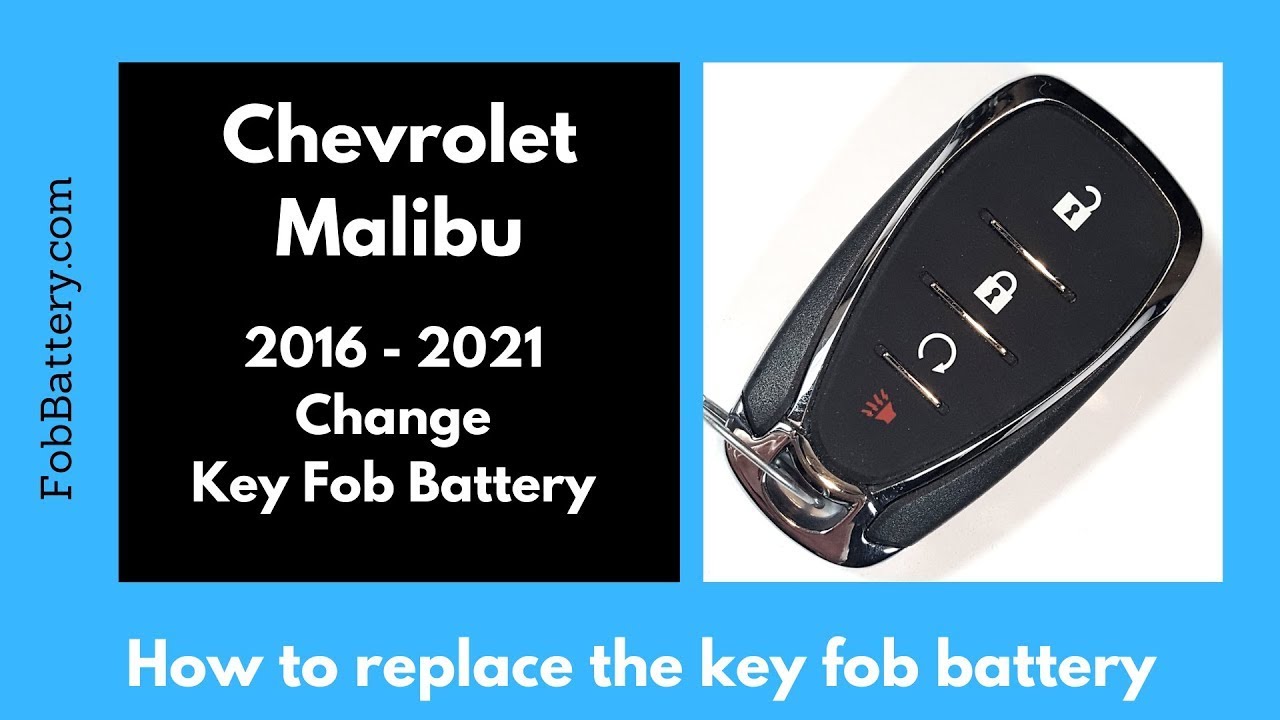How to Replace the Battery in Your Chevrolet Malibu Key Fob (2016-2021)